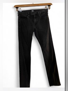 PAIGE Black Straight-Leg Jeans  Sz 31